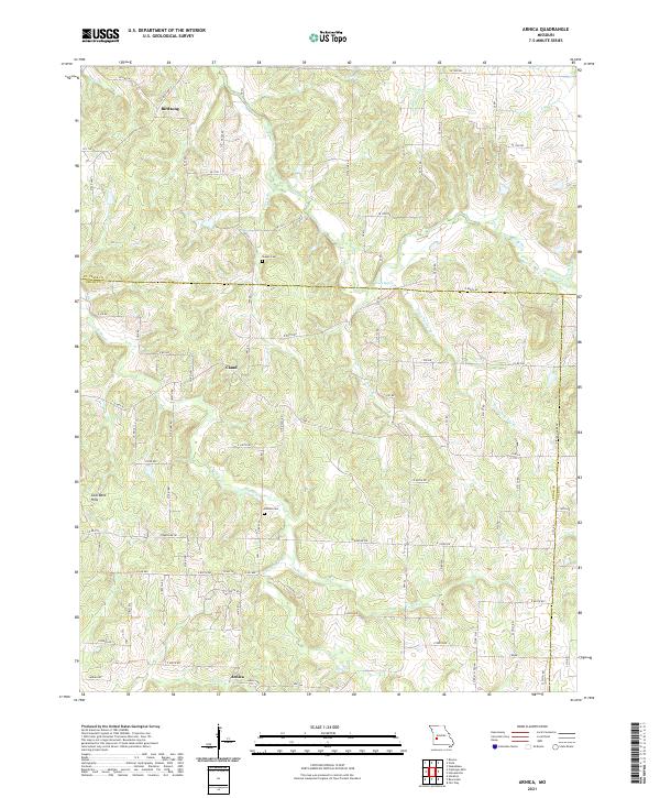 Arnica topographic map thumbnail