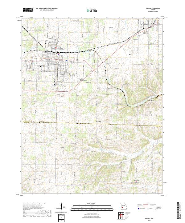 Aurora topographic map thumbnail