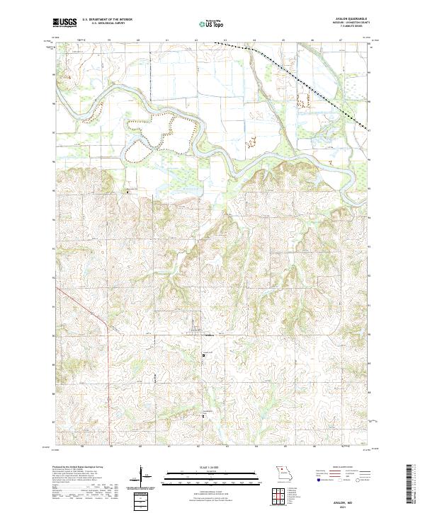 Avalon topographic map thumbnail