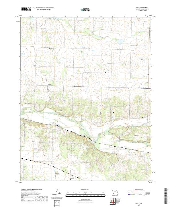 Avilla topographic map thumbnail