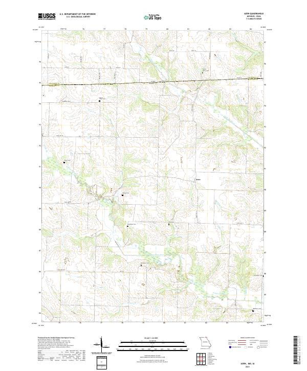 Azen topographic map thumbnail