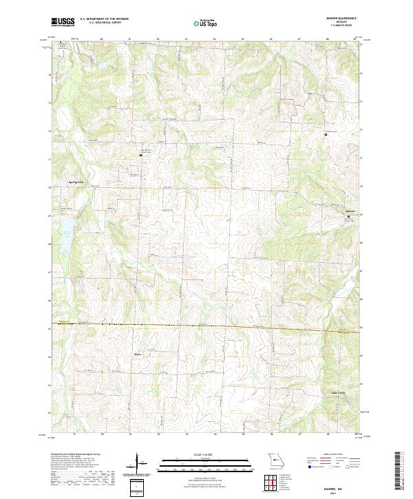 Bahner topographic map thumbnail