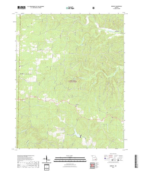 Bardley topographic map thumbnail