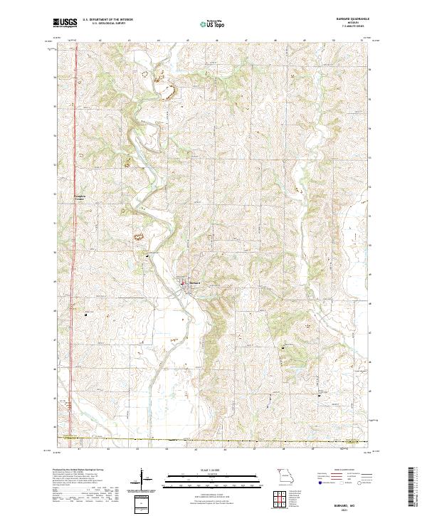 Barnard topographic map thumbnail