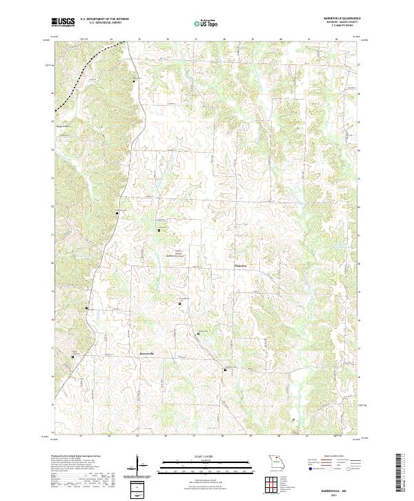 Barnesville topographic map thumbnail