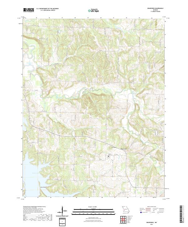 Bearcreek topographic map thumbnail