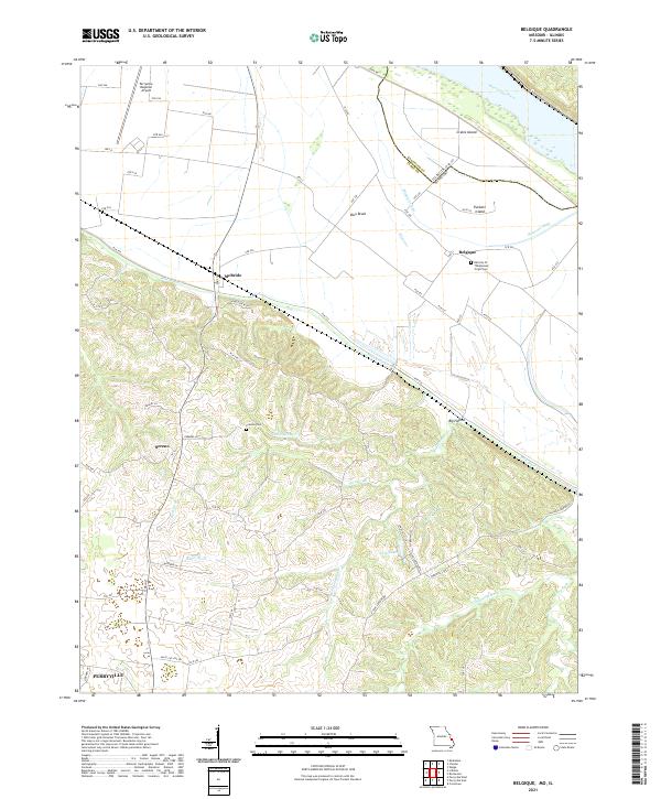 Belgique topographic map thumbnail
