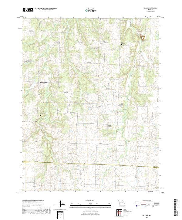 Bellamy topographic map thumbnail