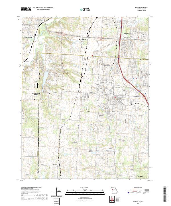 Belton topographic map thumbnail