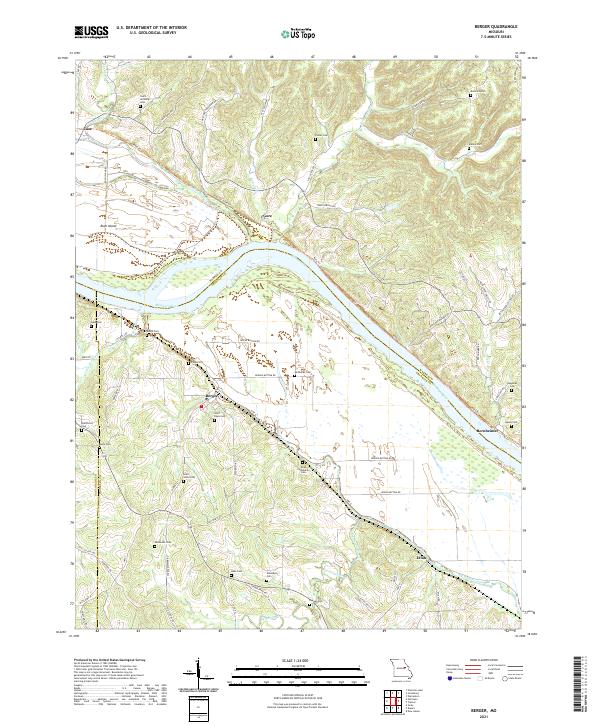 Berger topographic map thumbnail
