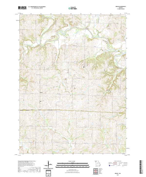 Berlin topographic map thumbnail