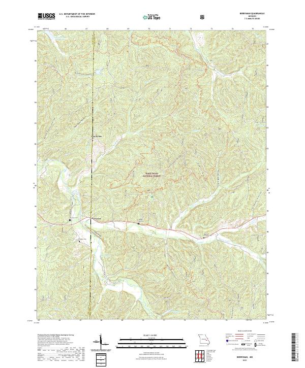 Berryman topographic map thumbnail