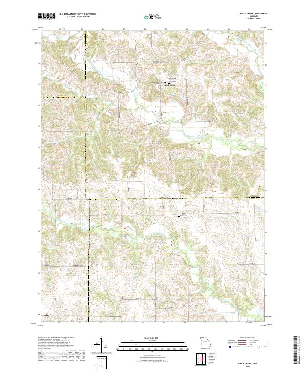 Bible Grove topographic map thumbnail
