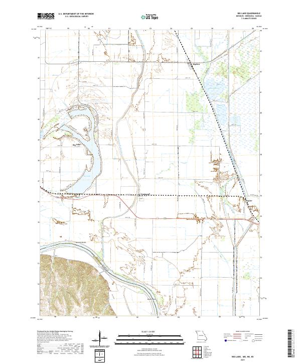 Big Lake 2021 topographic map thumbnail