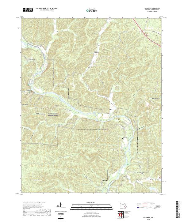 Big Spring topographic map thumbnail