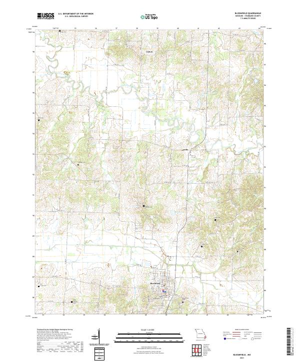 Bloomfield topographic map thumbnail