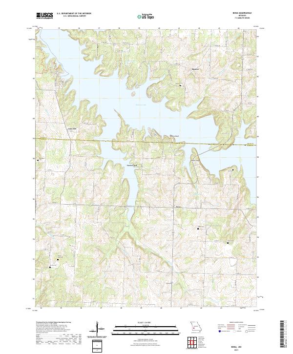 Bona topographic map thumbnail