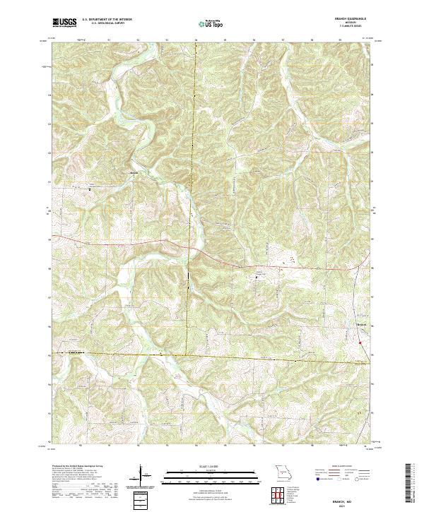 Branch topographic map thumbnail