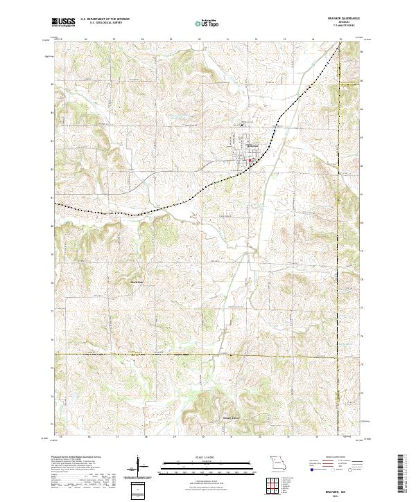 Braymer topographic map thumbnail