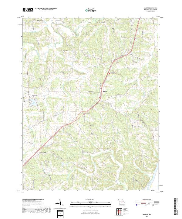 Brazito topographic map thumbnail
