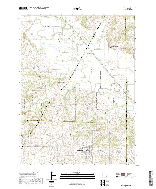 Breckenridge topographic map thumbnail