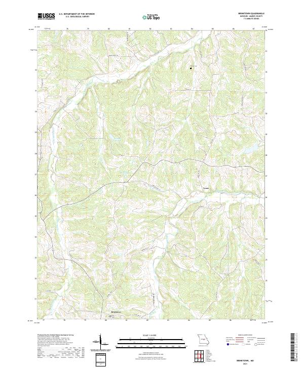 Brinktown topographic map thumbnail