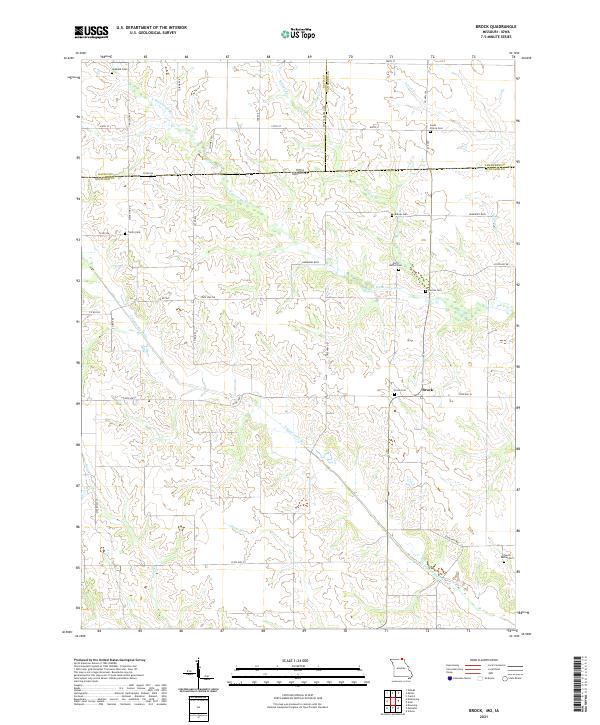 Brock topographic map thumbnail
