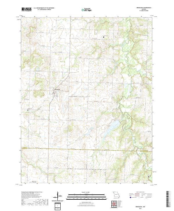 Bronaugh topographic map thumbnail