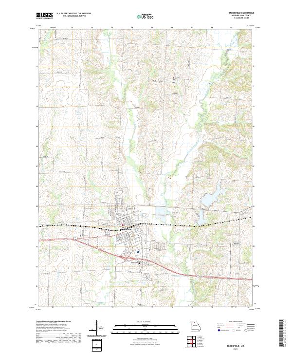 Brookfield topographic map thumbnail