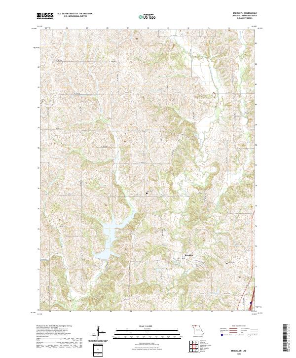 Brooklyn topographic map thumbnail