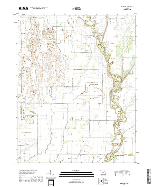 Broseley topographic map thumbnail