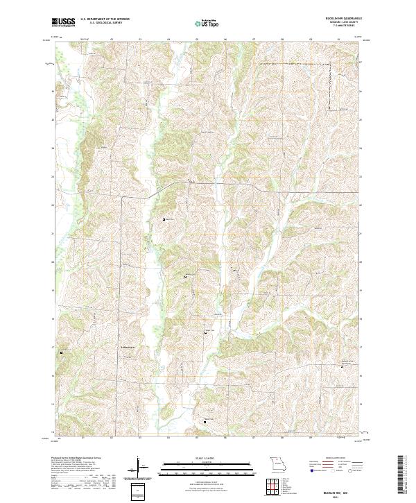 Bucklin NW topographic map thumbnail