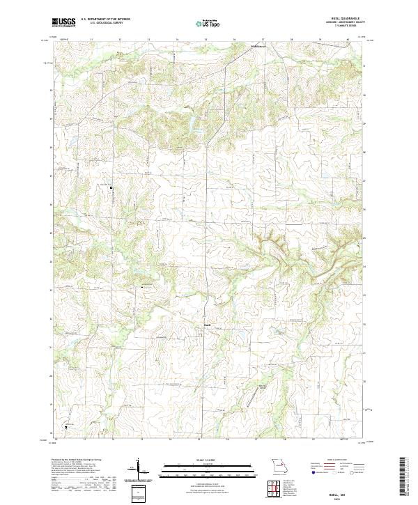 Buell topographic map thumbnail