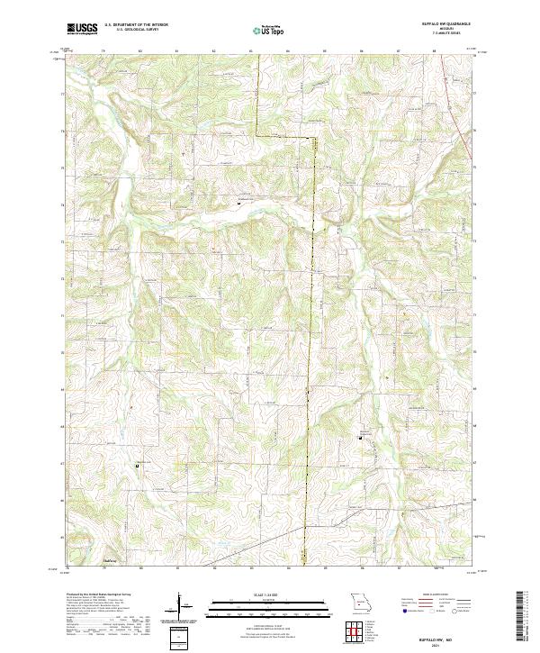 Buffalo NW topographic map thumbnail