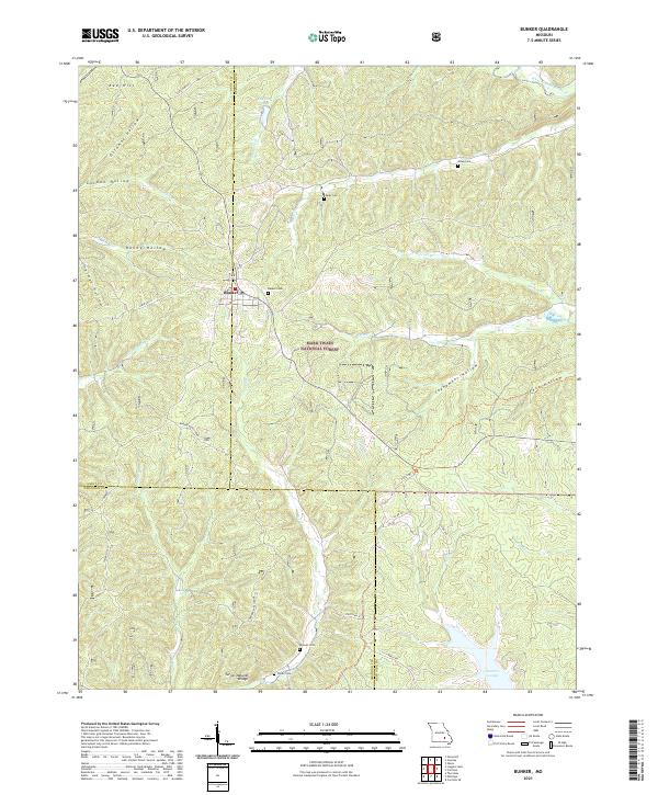 Bunker topographic map thumbnail
