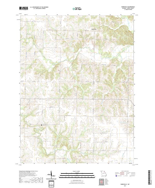 Burksville topographic map thumbnail