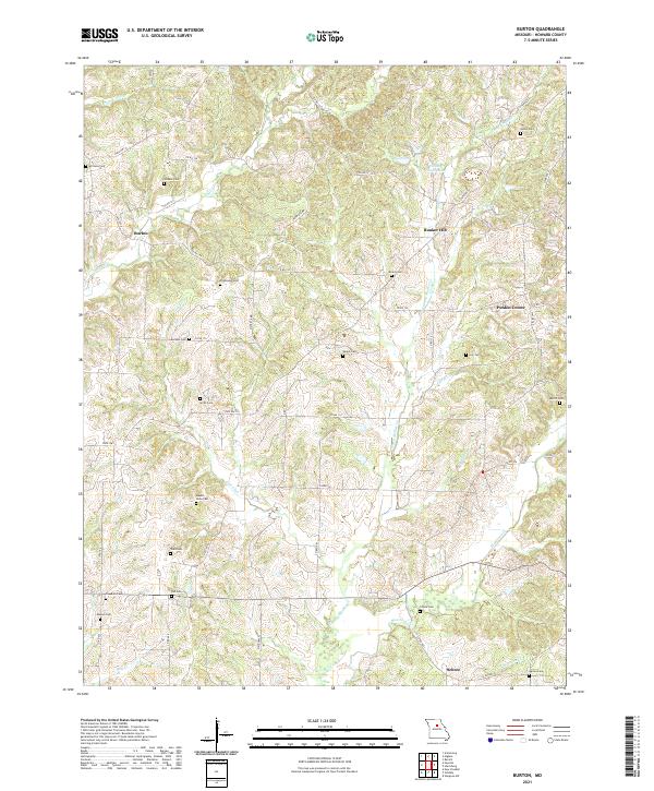Burton topographic map thumbnail