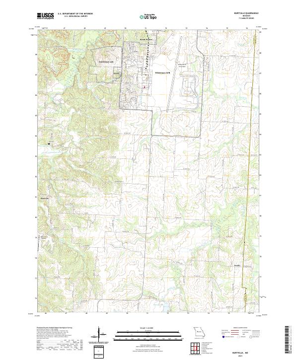 Burtville topographic map thumbnail