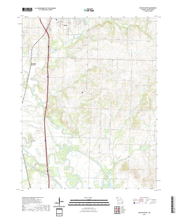 Butler South topographic map thumbnail