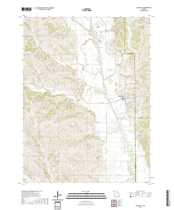 Cainsville topographic map thumbnail