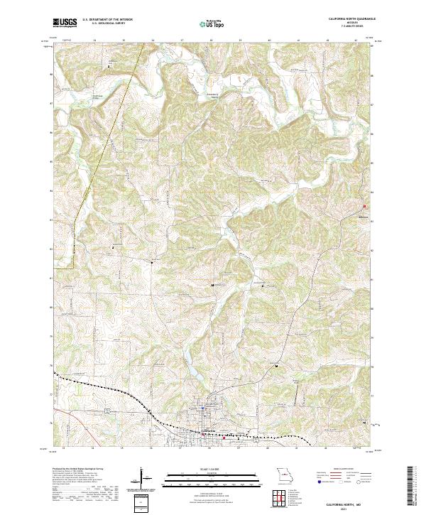 California North topographic map thumbnail