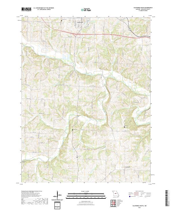 California South topographic map thumbnail
