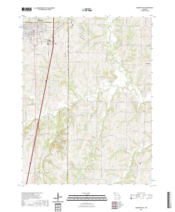 Cameron East topographic map thumbnail