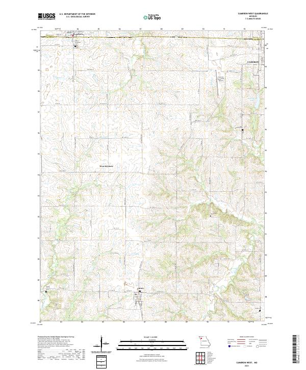 Cameron West topographic map thumbnail