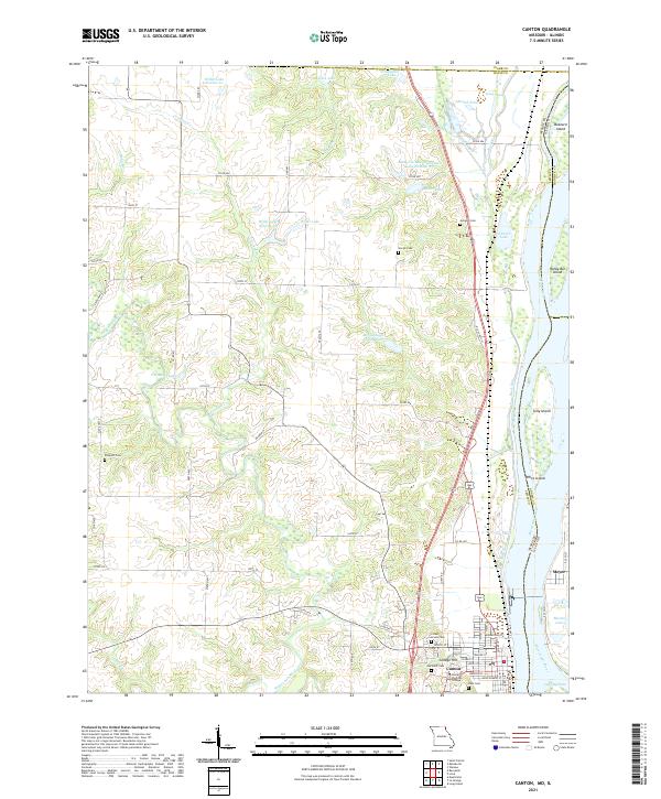 Canton topographic map thumbnail