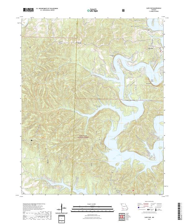 Cape Fair topographic map thumbnail