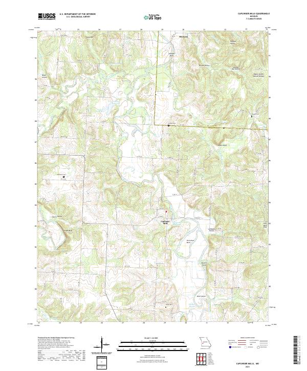 Caplinger Mills topographic map thumbnail