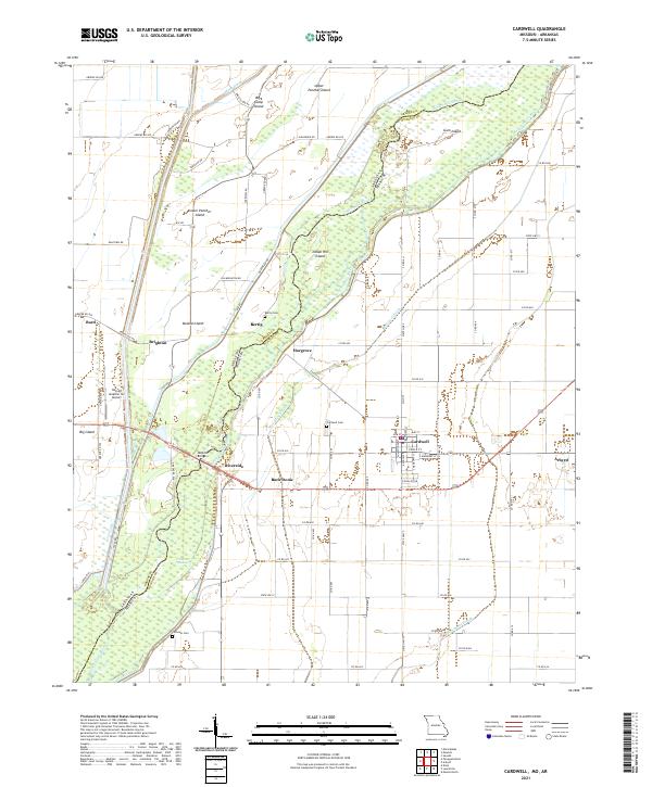 Cardwell topographic map thumbnail