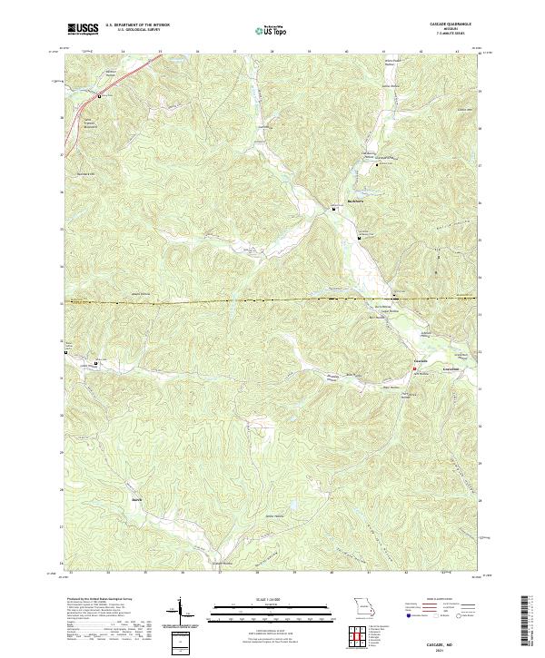 Cascade topographic map thumbnail