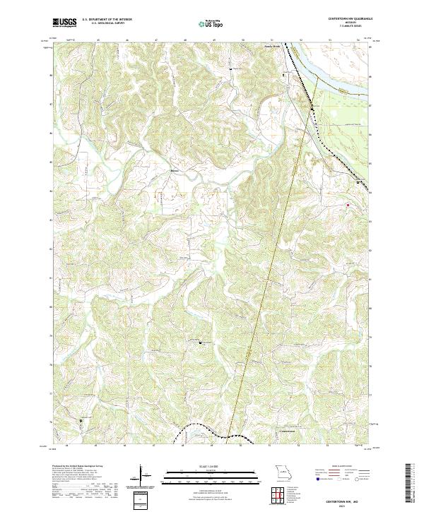 Centertown NW topographic map thumbnail